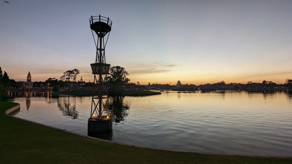The stunning architecture of the World Showcase pavilions in Epcot