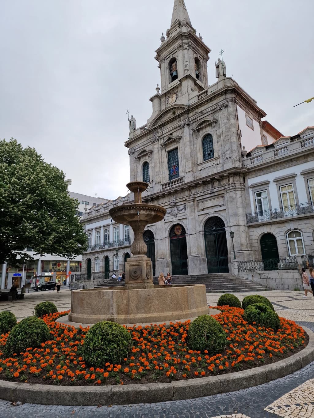Colorful historic buildings in the walkable Ribeira district of Porto