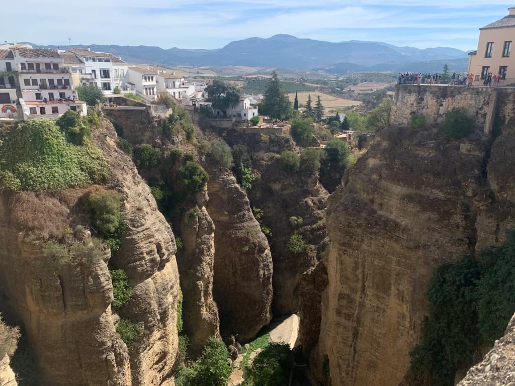 Setenil de las Bodegas white houses under rock overhang
