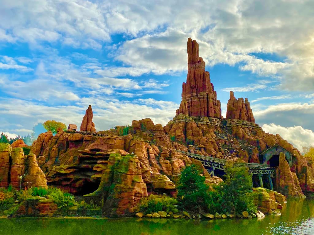 Big Thunder Mountain roller coaster at Disneyland Paris
