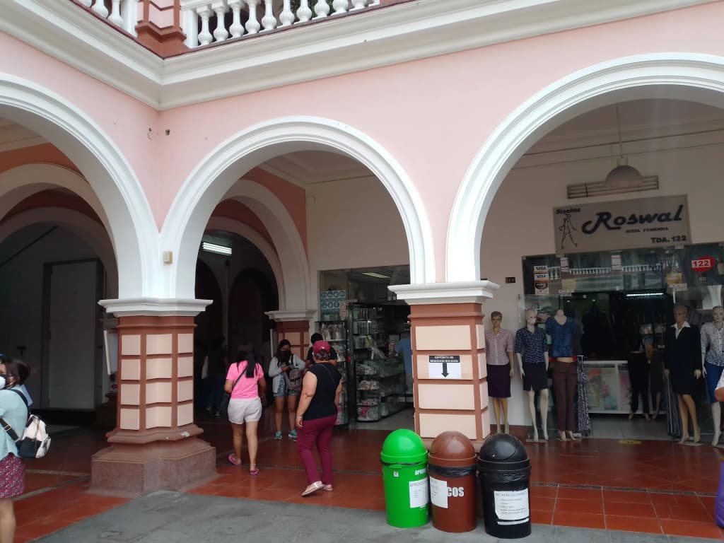 Bustling stalls at Mercado Central