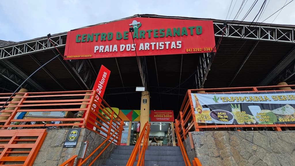 Colorful artisan crafts at the local Natal market