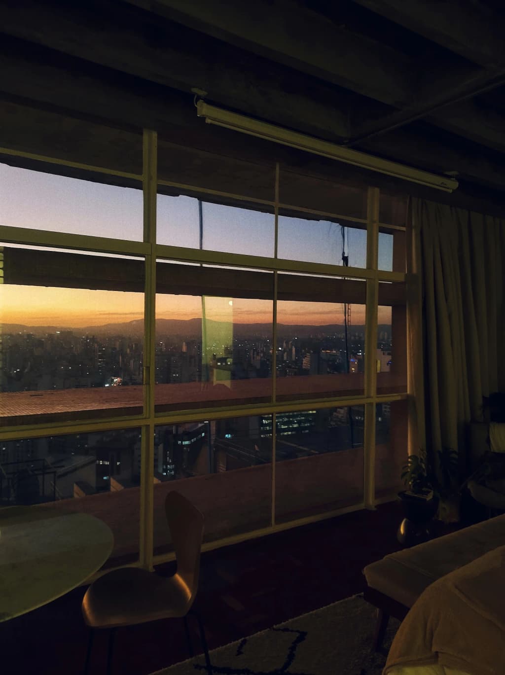 Vistas espectaculares desde un apartamento en el Edificio Copan, São Paulo