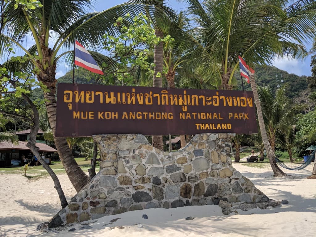 The view from the top of Wua Talap overlooking the islands