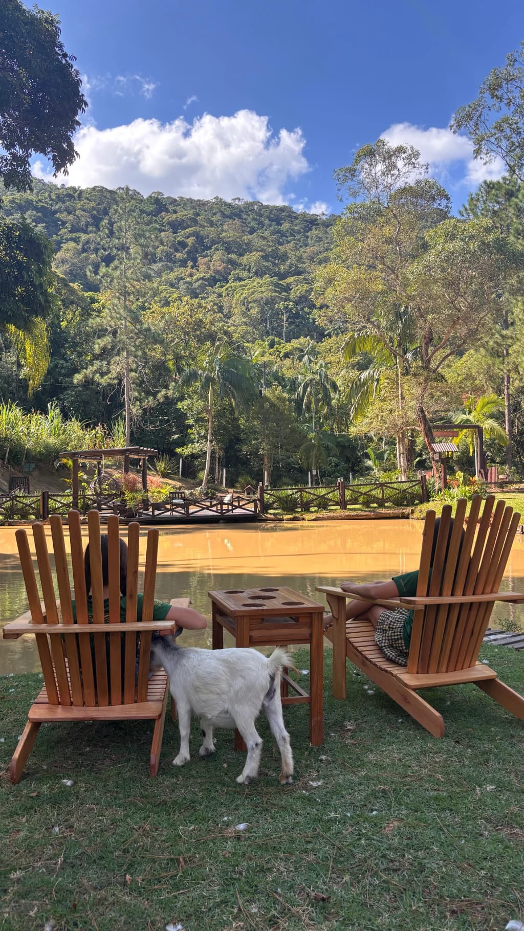 Estrutura rústica do Chalé da Montanha em SC
