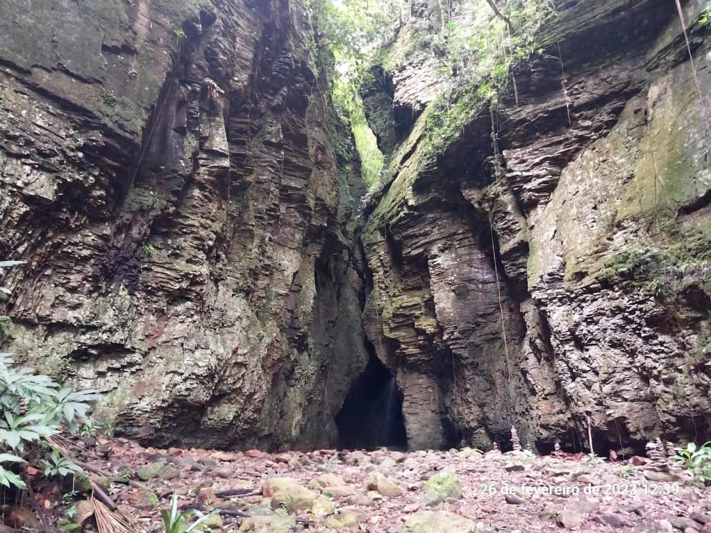 Paredões do cânion no Salto Andorinhas
