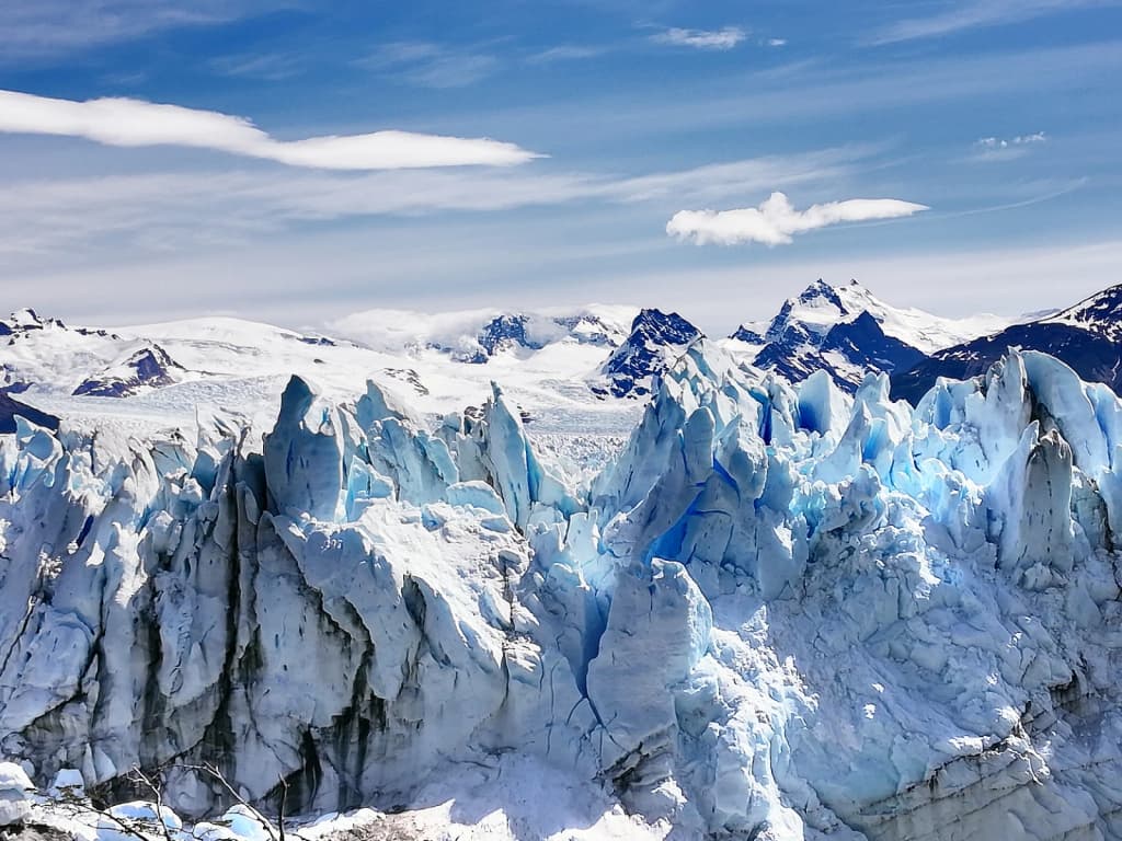 Perito Moreno Glacier blue ice formations