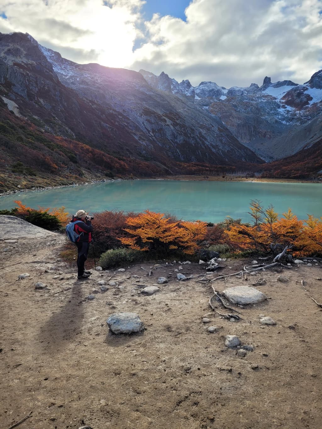 Hiking trail at Laguna Esmeralda Ushuaia