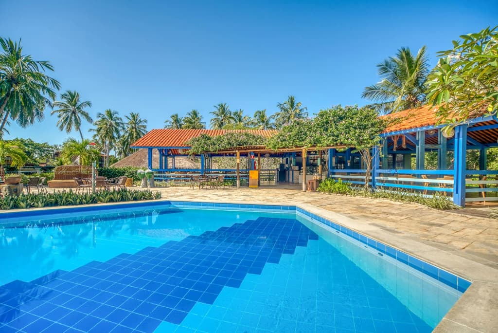 Aerial view of the sprawling Salinas Maragogi All Inclusive Resort complex