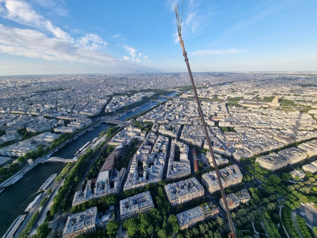 Eiffel Tower glowing at night, Paris