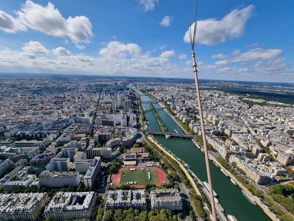 Montmartre street with artists and cafés, Paris
