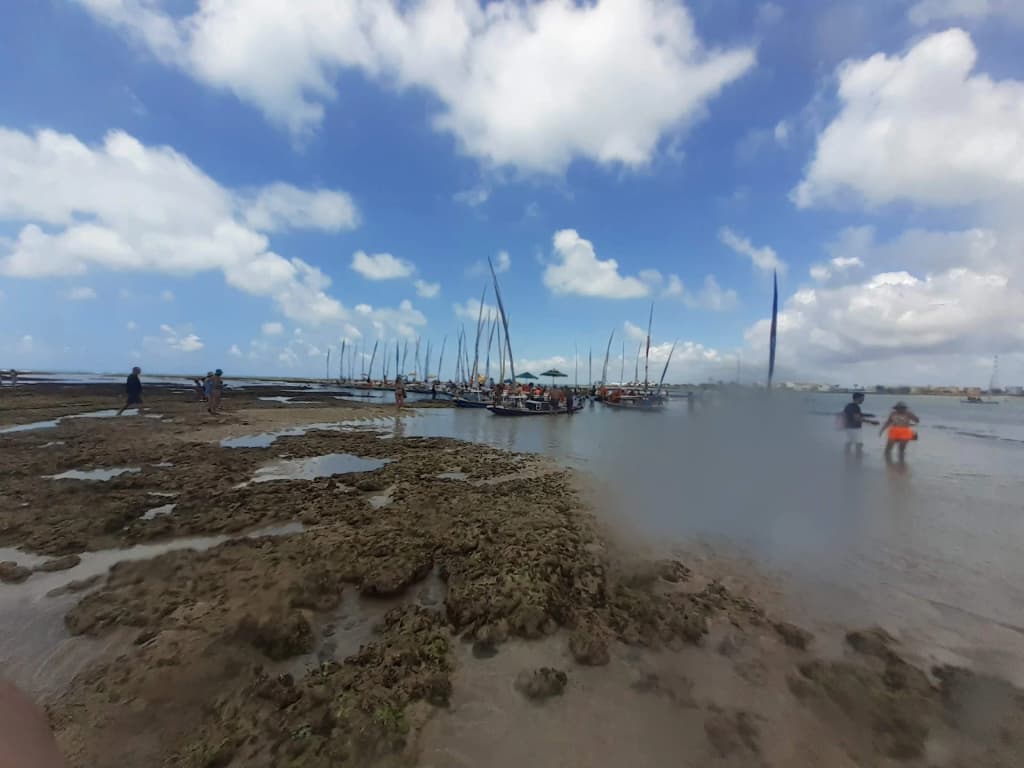 Natural pools teeming with fish at Pajuçara