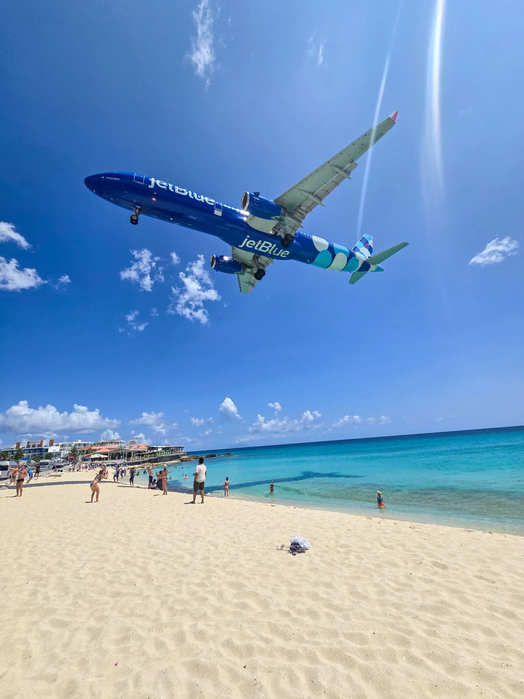 Maho Beach, Sint Maarten - turquoise water and cruise ship