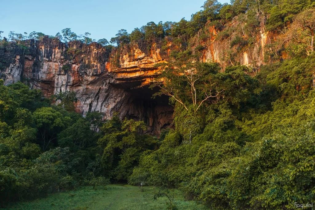 Entrada da caverna no Parque Estadual de Terra Ronca