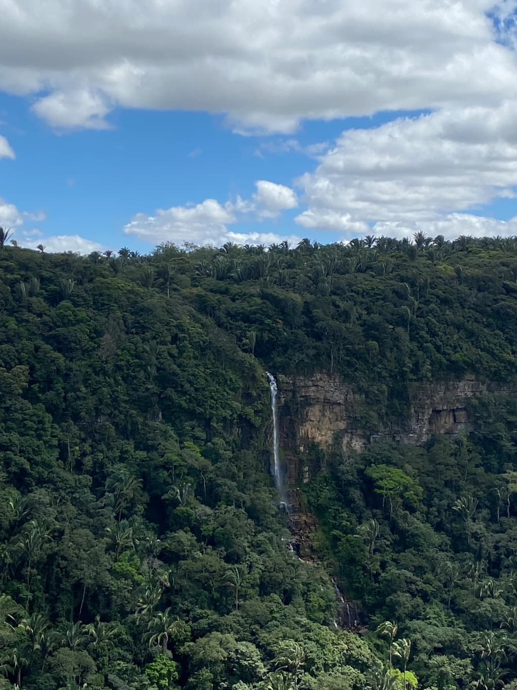 Inside Gruta de Ubajara cave, illuminated rock formations