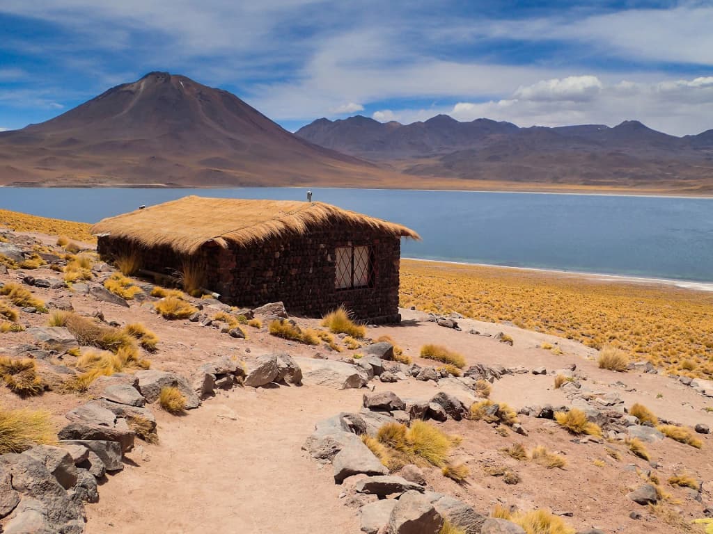 Adobe buildings and dusty streets in San Pedro de Atacama