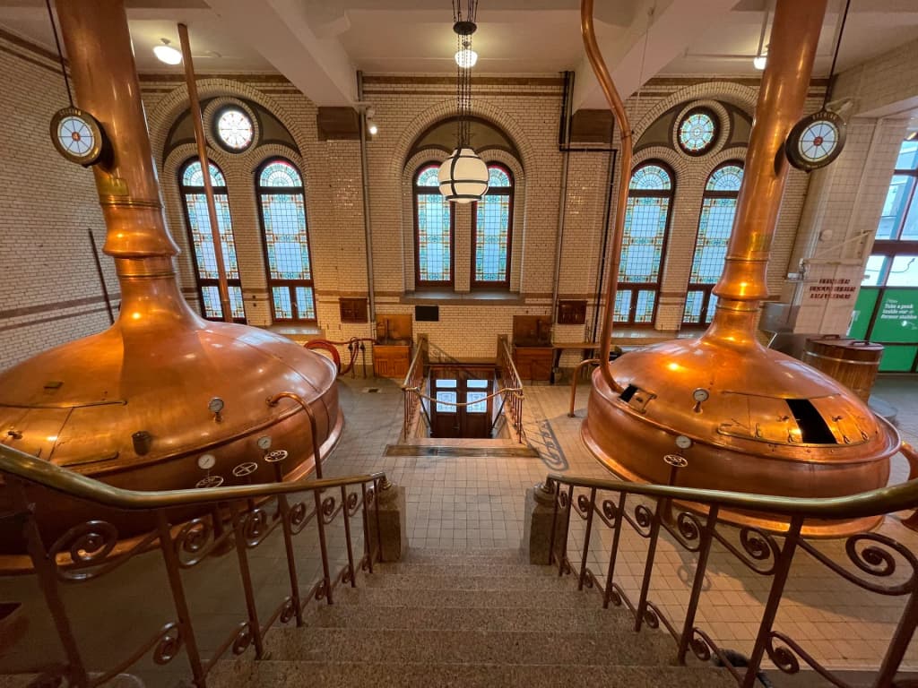 Heineken Experience copper tanks