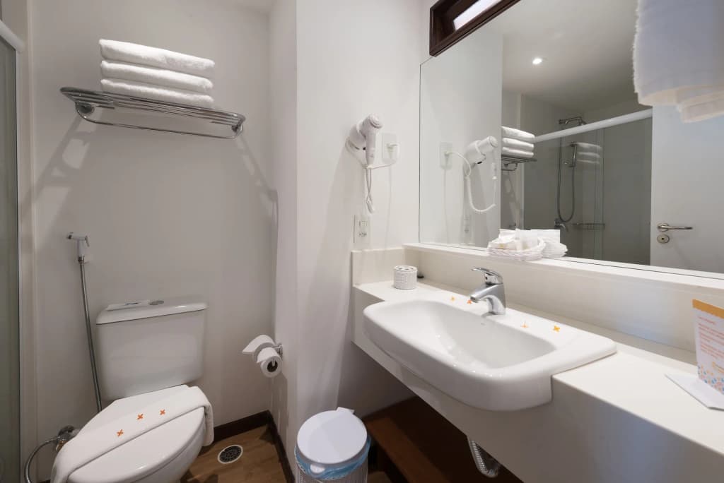 Aerial view of Salinas Maragogi, turquoise sea and resort buildings