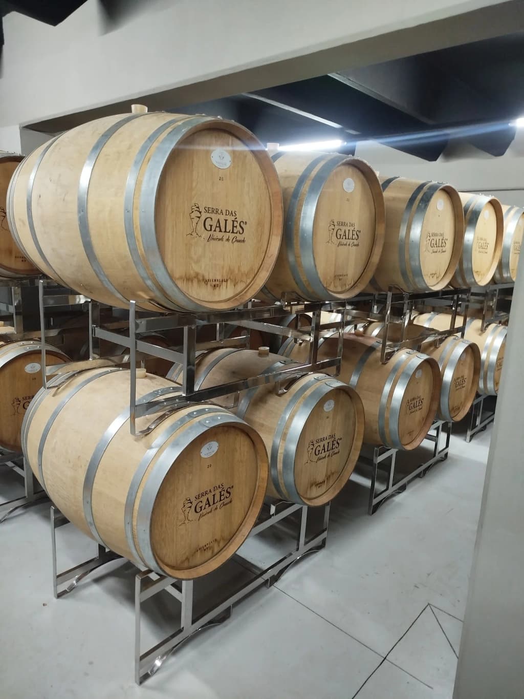 Peculiar rock formations of Serra das Galés under a blue sky