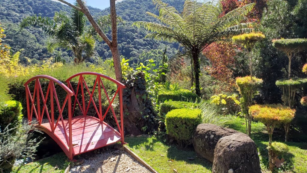 Jardim dos Pinhais Ecco Parque, jardins temáticos exuberantes na serra