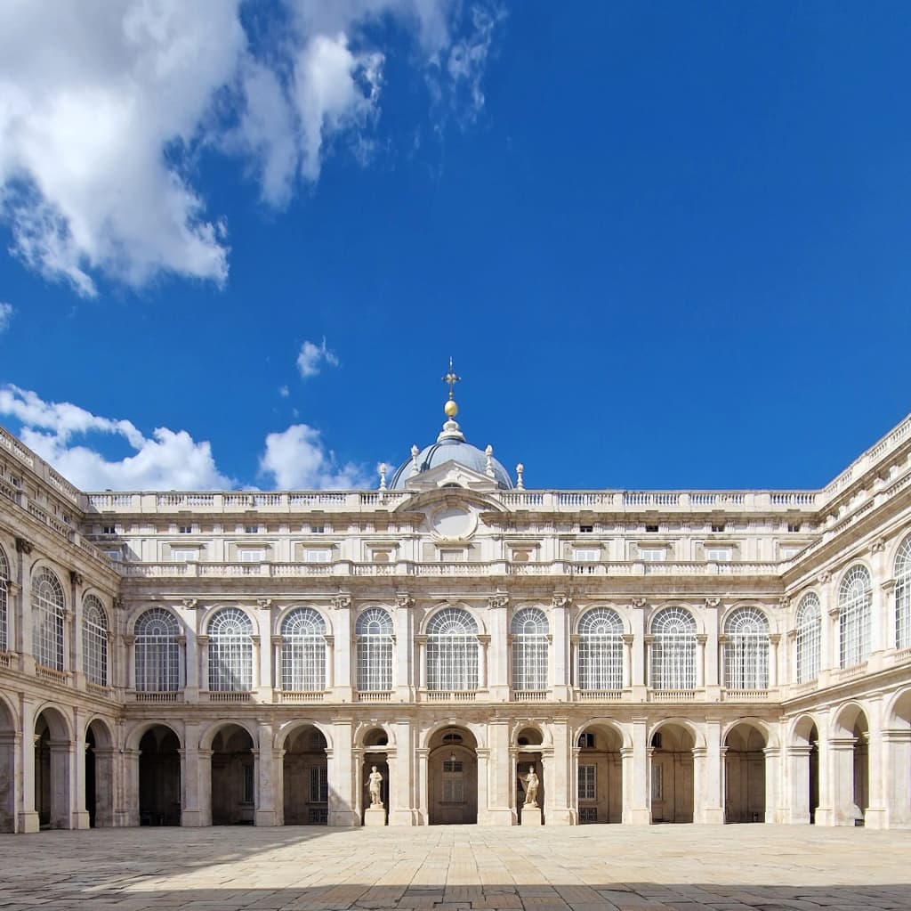 Royal Palace of Madrid from Sabatini Gardens