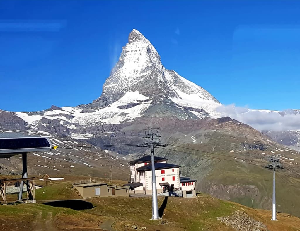Matterhorn glowing at sunrise, Switzerland
