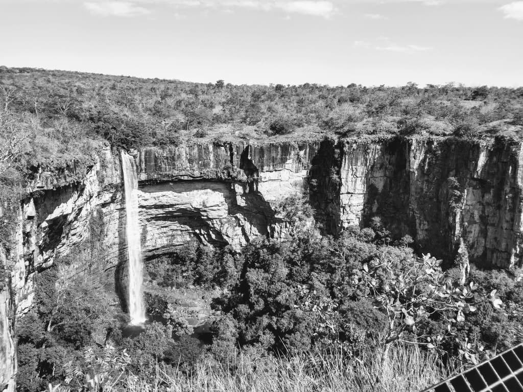 Sunset view from Alto do Céu viewpoint in Chapada dos Guimarães