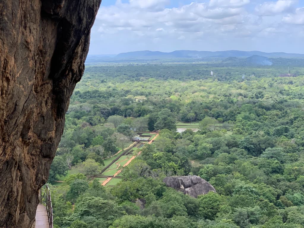 Galle Fort lighthouse and ramparts at sunset