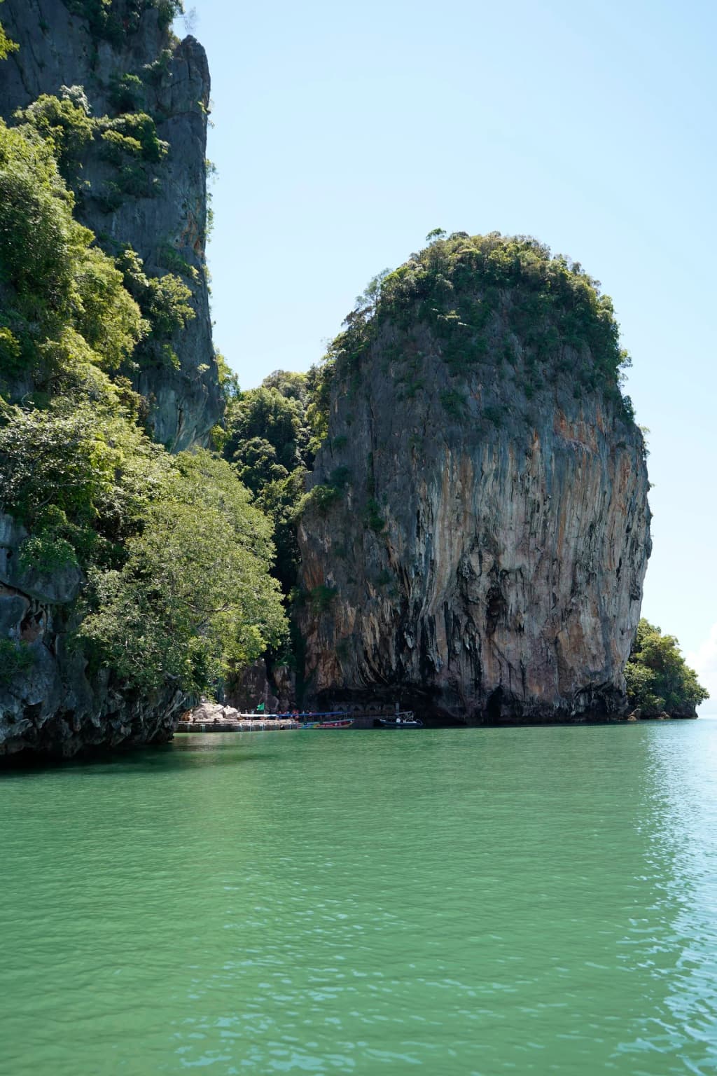 Kayaking through limestone caves at Phang Nga Bay