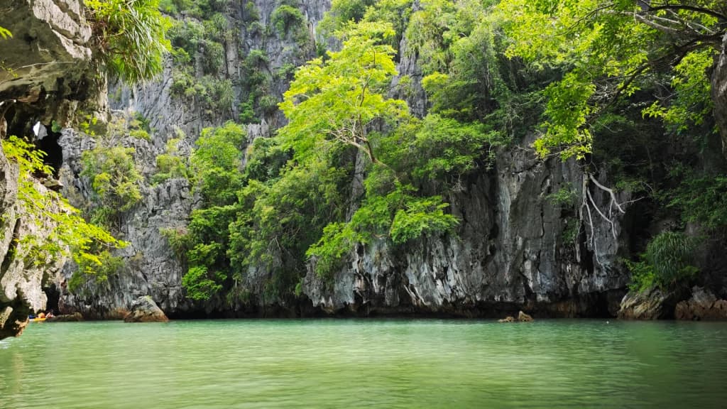 The famous limestone spire at James Bond Island