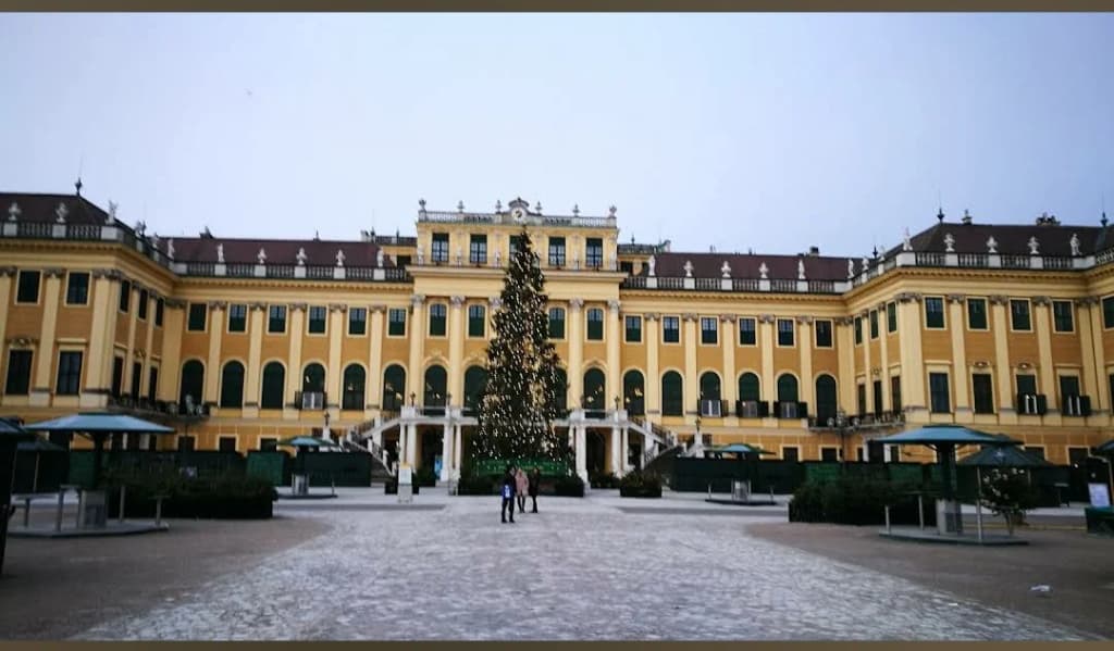 Schönbrunn Palace gardens in Vienna