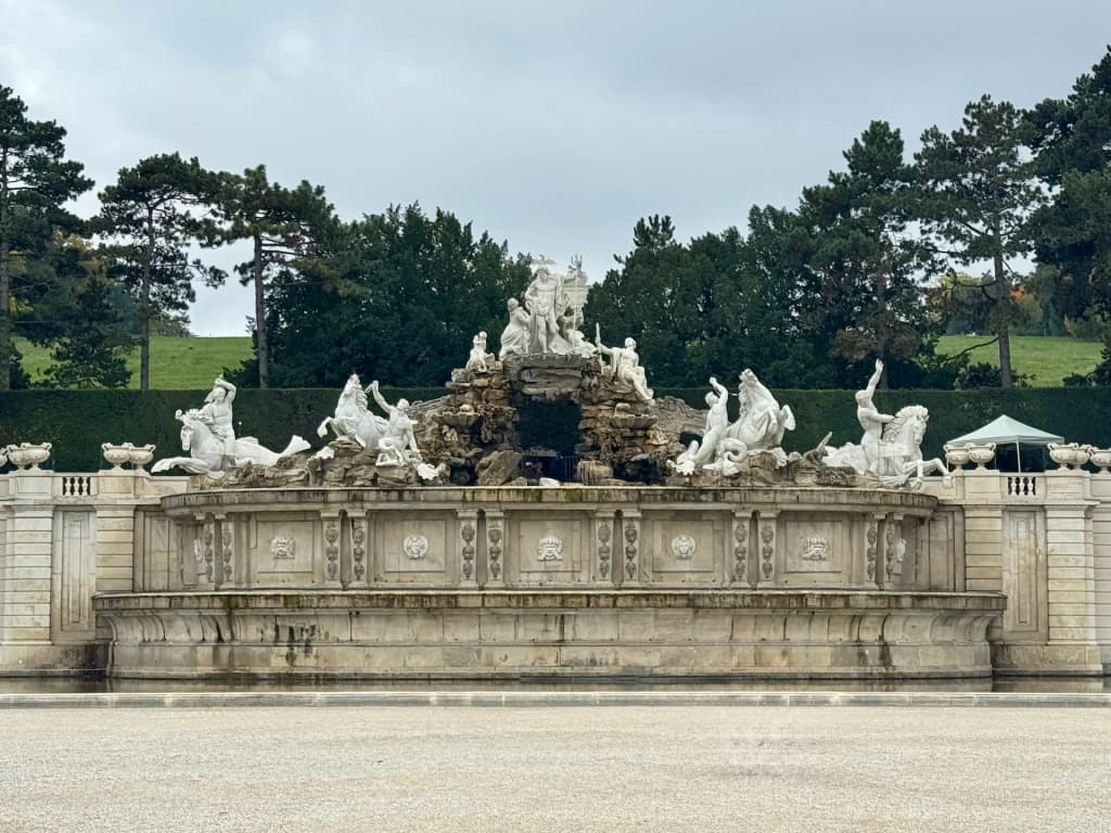 Schönbrunn Palace from above, Vienna