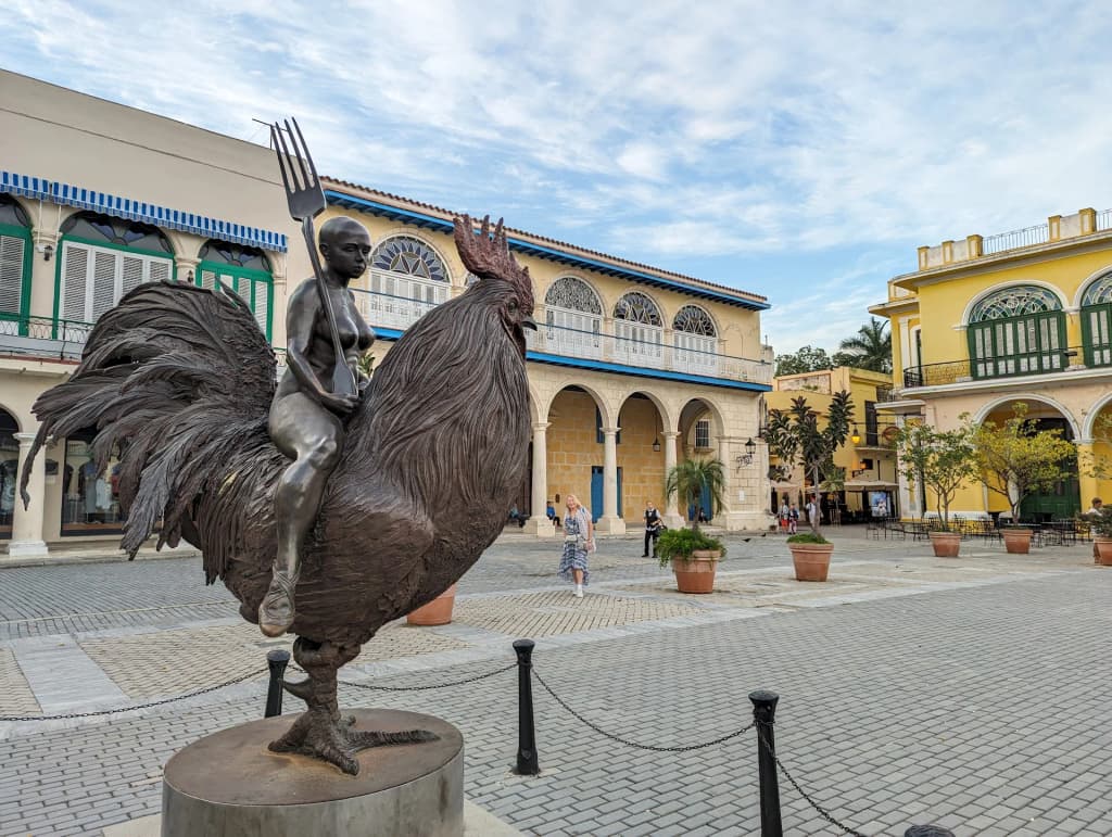 Old Town Square, Havana, alive with color and energy