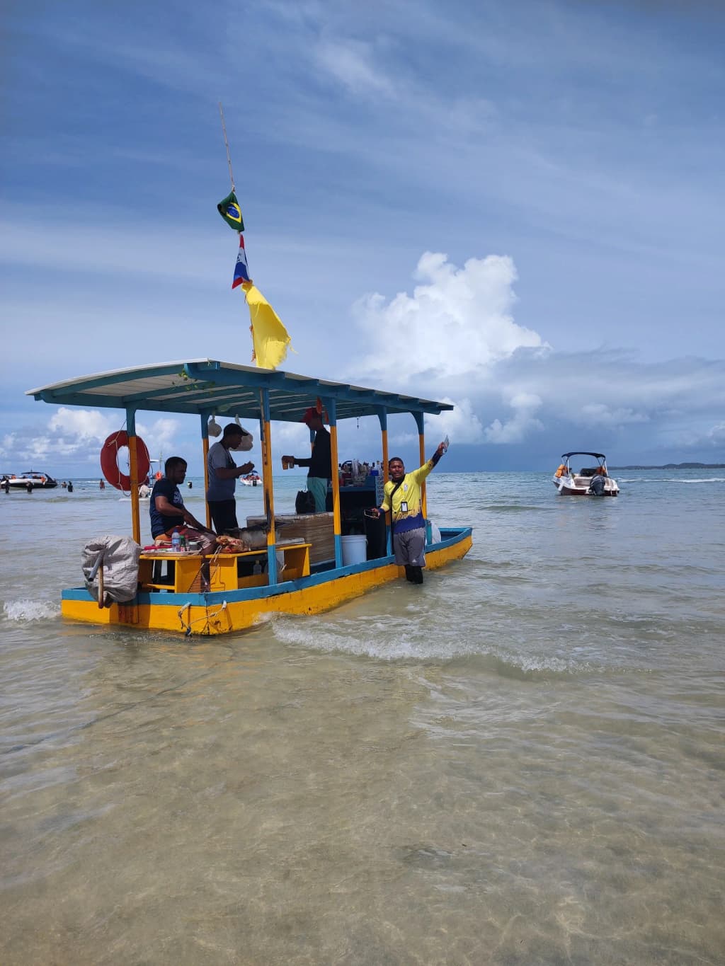 Aquatic bike adventure over coral reefs, Maragogi