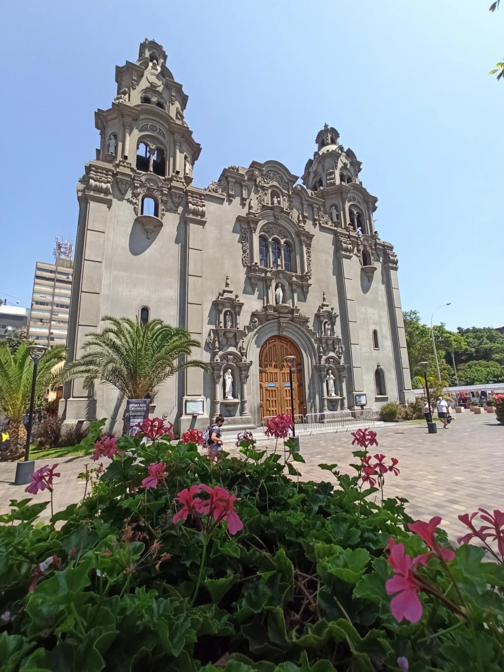 Colorful street art and cafes in Barranco