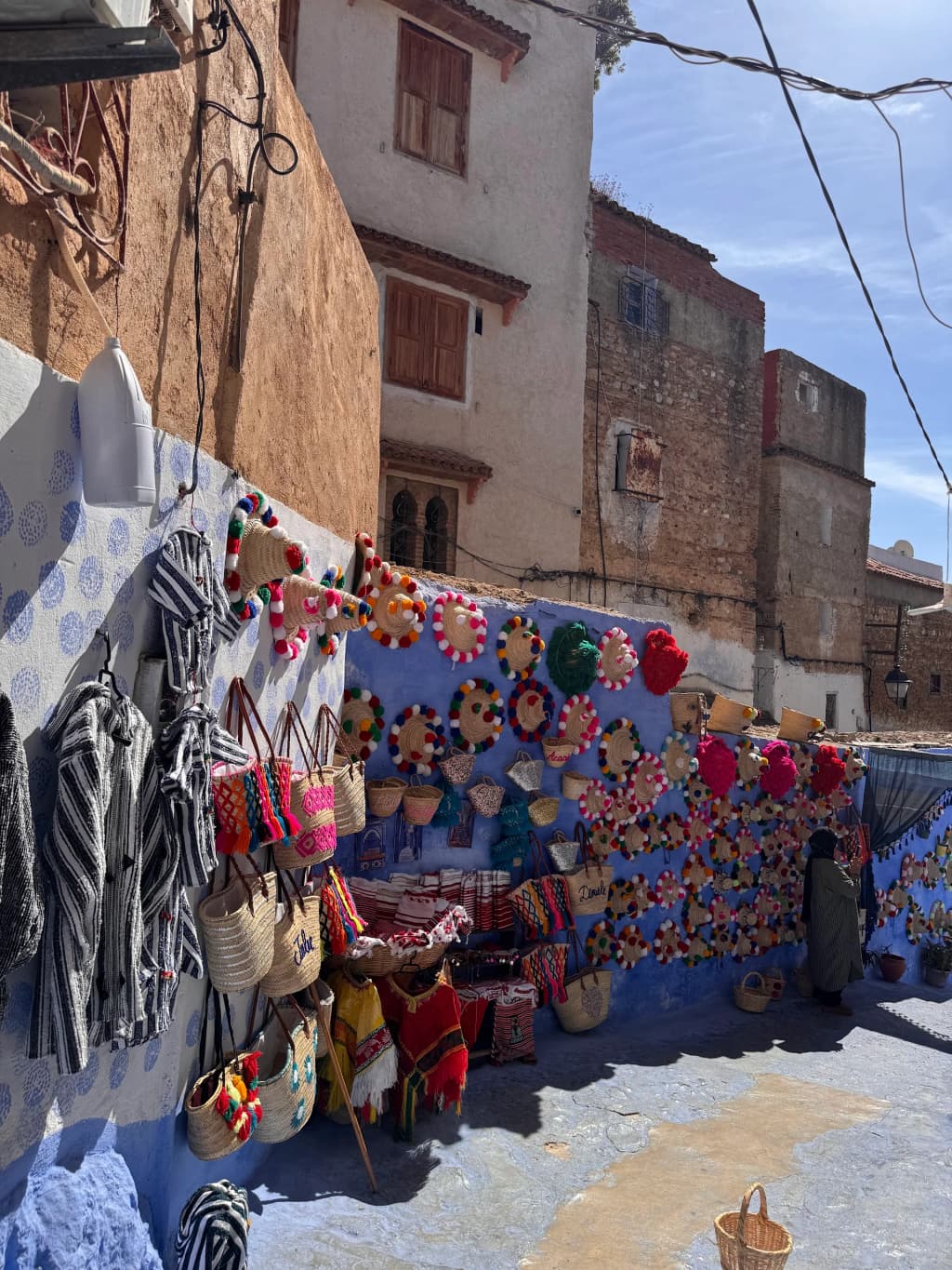 Ait Benhaddou-style kasbah street in Morocco
