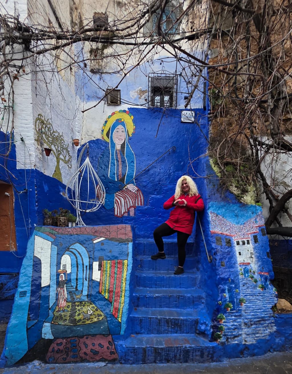 Blue-washed alley in Chefchaouen