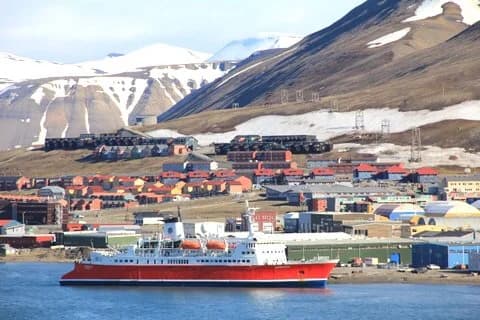 Colorful houses in Longyearbyen, Svalbard