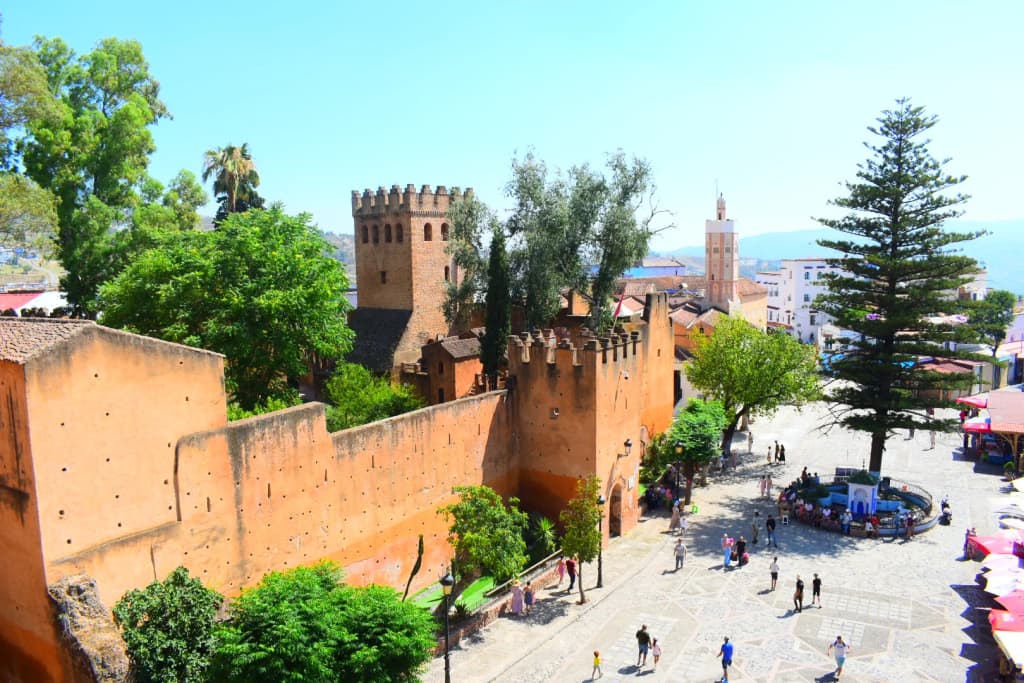 Chefchaouen’s blue-washed medina alleyways
