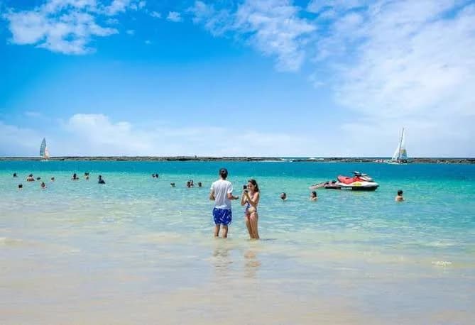 Praia do Francês, calm water and coral reef