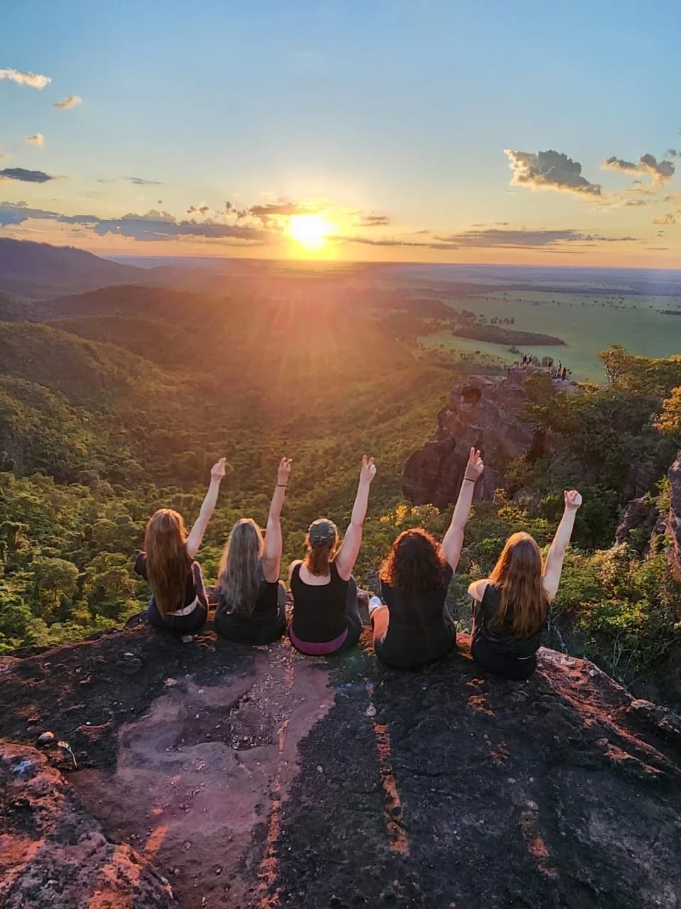 Ancient stone arch and wild landscape in Serra do Roncador