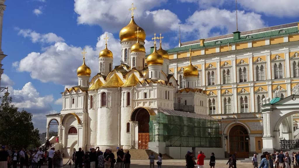 Trans-Siberian train slicing through endless taiga